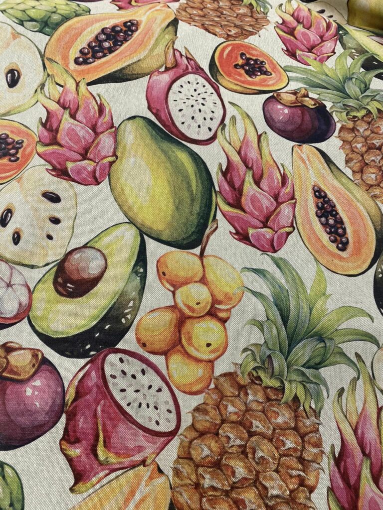 Tissus fruits tropicaux